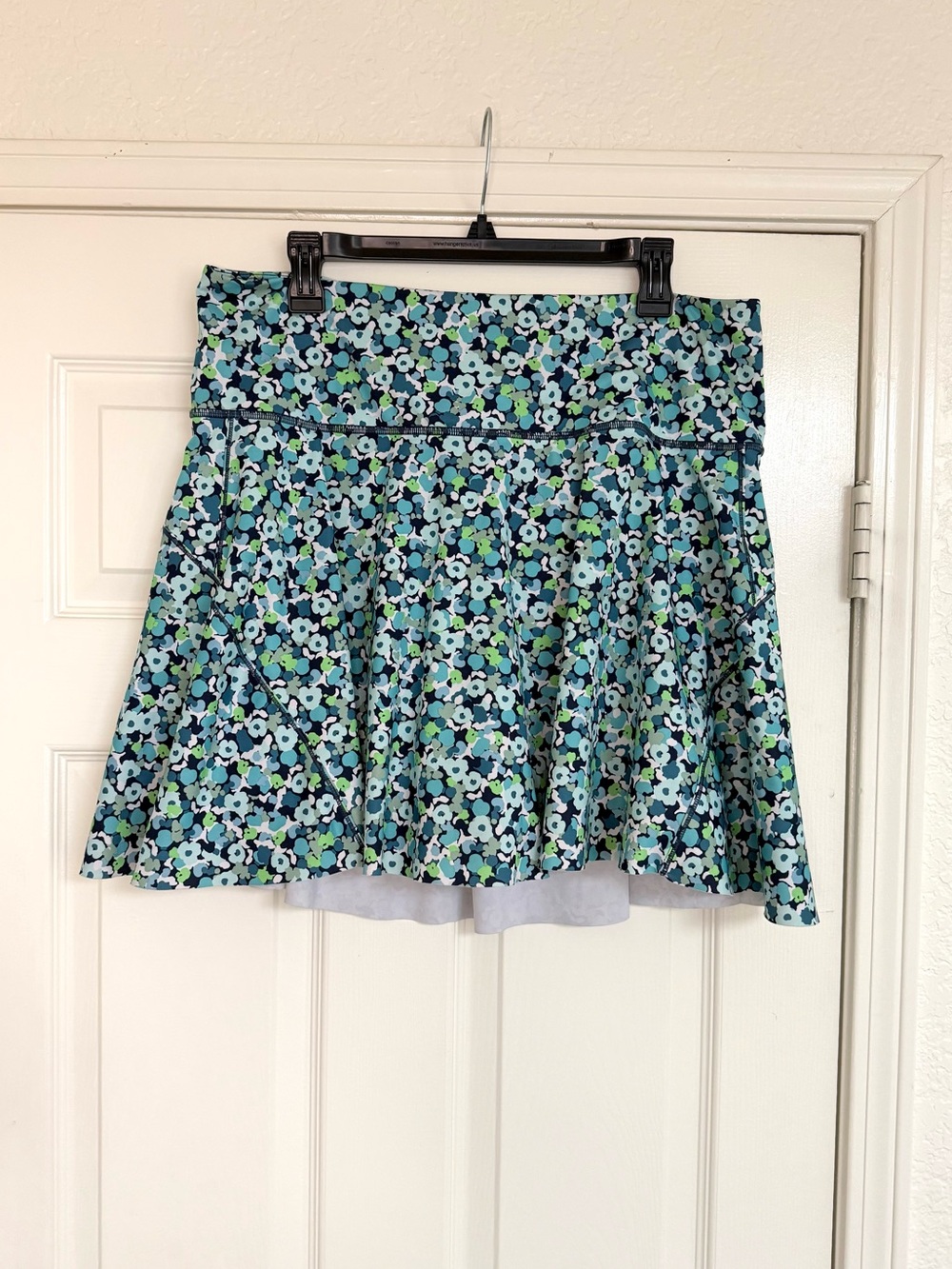 Athleta Golf Tennis Floral Skirt Blue Green White 1X - Picture 2 of 8